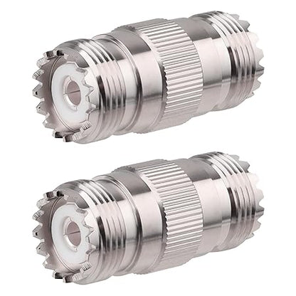 Abonix UHF Female to UHF Female Coax Adapter - Pack - 2