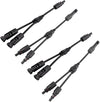 MC4 T Branch Connector 4 to 1 Solar Panel Parallel Adapter (MFF + MMF) –  Pack - 2 Pairs