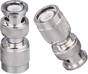 TNC Male to BNC Male RF Connector Adapter (Pack of 2)