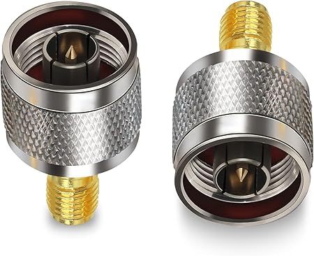 SMA Female to N Male RF Coaxial Adapter (Pack of 2)