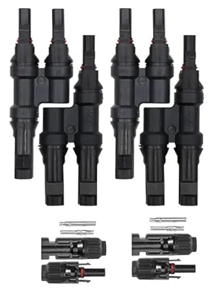 Solar Panel MC4 T Branch Connector - 2+2 Pair MC4 Connector