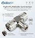 ABONIX N Female to Dual N Male T Adapter, 50 Ohm RF Splitter for Antenna & WiFi- Pack- 1