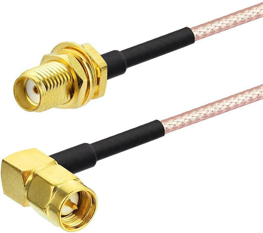 ABONIX SMA Female to SMA Male Right Angle Splitter Cable 15cm- Pack- 1