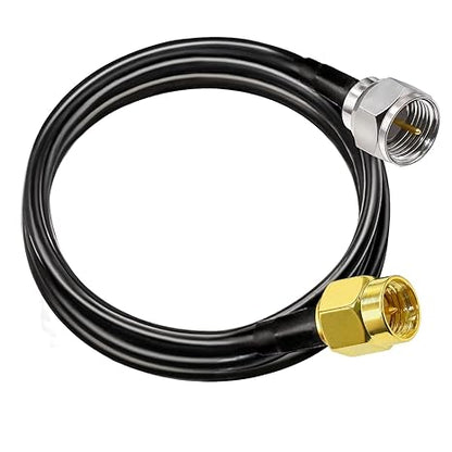 F Type Male Plug to SMA Male RG58 6.6ft(2M) Extension Cable (Pack of 1)