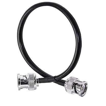 BNC Jumper Cable RG58 Coax Cable Low Loss 50 ohm Male to Male Coaxial Cable 12 inch (30cm) - Pack - 1