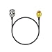 ABONIX RG174 SMA Male to BNC Male RF Coaxial Jumper Cable 1FT/12Inch-  Pack- 1