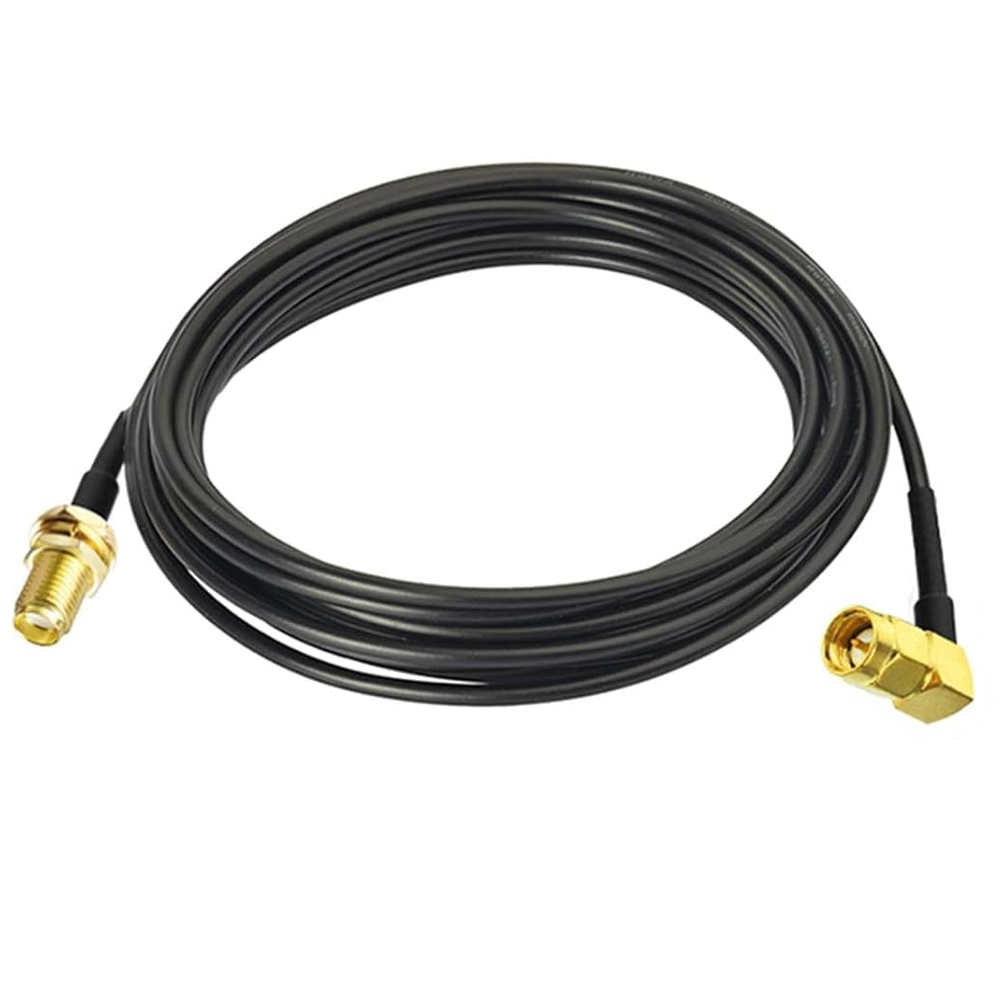 ABONIX RG174 Right Angle SMA Male to SMA Female Bulkhead Cable 3M (10FT)