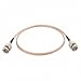 ABONIX BNC Male to BNC Male RG178 Video Cable, 2FT 75 Ohm HD-SDI, Pack- 1