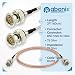 ABONIX BNC Male to BNC Male RG178 Video Cable, 2FT 75 Ohm HD-SDI, Pack- 1