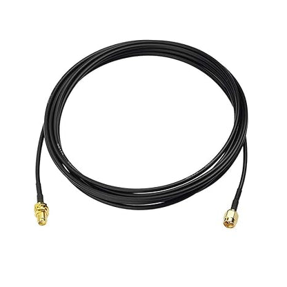 SMA Male to SMA Female Bulkhead Low Loss RG174 RF Coaxial Cable 3 Meter (9.8FT) -Pack -1