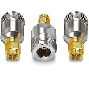 SMA Male to N Female RF Adapter – Coaxial Connector (Pack of 3)