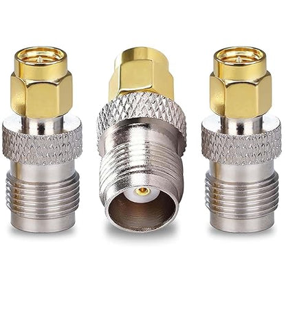 SMA Male to TNC Female Coax Adapter - Pack - 3