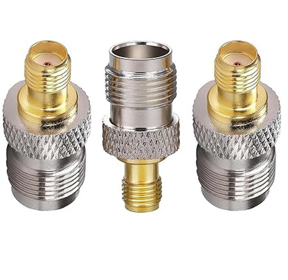 SMA Female to TNC Female Coax Adapter - Pack - 3