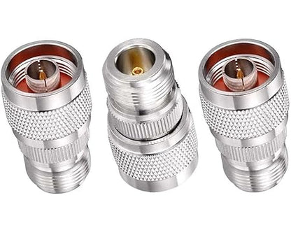 N Male to N Female RF Coaxial Connector Adapter (Pack of 3)