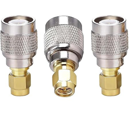 SMA Male to TNC Male Coax Adapter - Pack -3