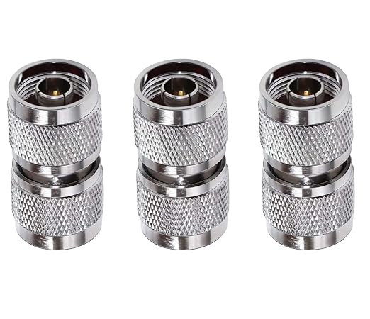 N-Type Male to UHF Male Coaxial Adapter (Pack of 3)