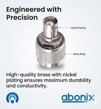 N Type Male To Bnc Female Jack Rf Coaxial Connector Pack Of 2
