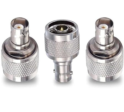 N Type Male To Bnc Female Jack Rf Coaxial Connector Pack Of 3