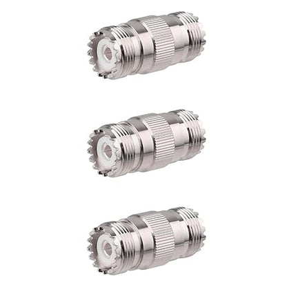 UHF Female to UHF Female Coax Adapter - Pack - 3