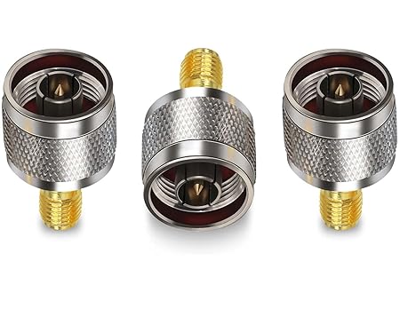 SMA Female to N Male RF Coaxial Adapter (Pack of 3)