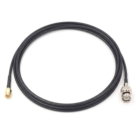 ABONIX SMA Male to BNC Male RG174 RF Coaxial Cable 5M (16.4FT), 50 Ohm Low Loss