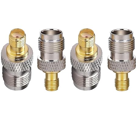 SMA Female to TNC Female Coax Connector Adapter (Pack of 4)