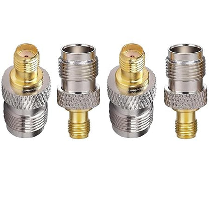 SMA Female to TNC Female Coax Adapter - Pack - 4