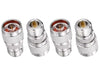 N Male to N Female RF Coax Adapter - Pack - 4