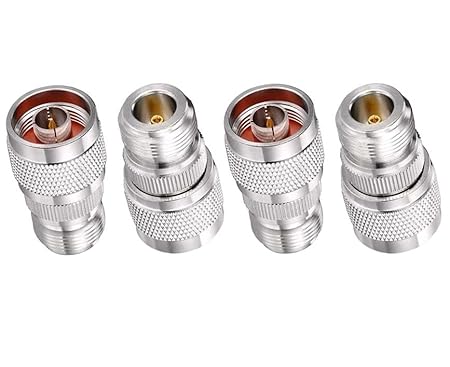 N Male to N Female RF Coaxial Connector Adapter (Pack of 4)
