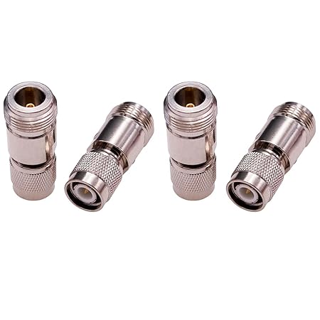 TNC Male to N Female Adapter Connector (Pack of 4)