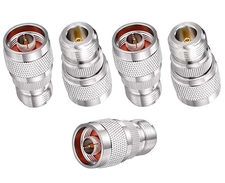 N Male to N Female RF Coax Adapter - Pack - 5