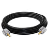 RG58 UHF Male to UHF Male Coaxial Jumper Cable 5 M (16.4 ft) Low Loss Extension Cable -Pack -1