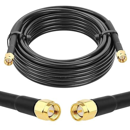 RG58 SMA Male to SMA Male 5M (16.4 ft) Coaxial Jumper Cable (Pack of 1)