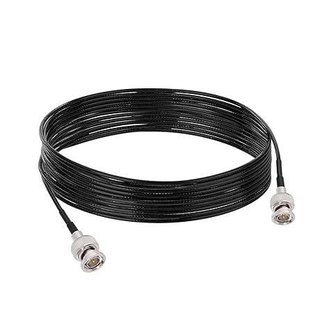 BNC Male to BNC Male RG174 Low Loss Coaxial Extension Cable – 5M / 16.4FT (Pack of 1)