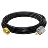 RG58 UHF Male to SMA Male Coaxial Jumper Cable 5M (16.4 ft) Low Loss Extension Cable (Pack of 1)