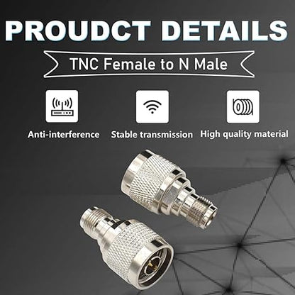 BNC Male Crimp Coaxial Adapter Connector for Cable RG58 -Pack -5