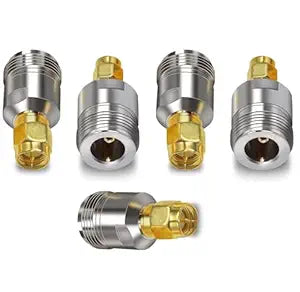 SMA Male to N Female RF Coaxial Connector Adapter (Pack of 5)