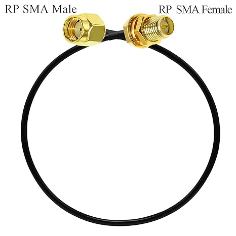 SMA Female to Dual TS9 Male Straight Low Loss RG174 RF Coaxial Cable 15cm (6 Inch) -Pack -1