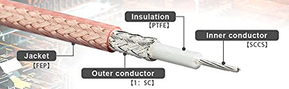ABONIX RG316 N Female to Dual SMA Male Splitter Cable 30cm (1FT)