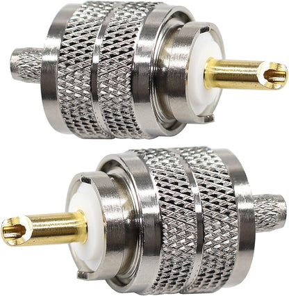 PL-259 UHF Male Plug Crimp Coax Connector Adapter for RG58 LMR195 RG142 KSR195 RG400 Cable (Pack of 5)