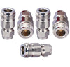 N Female to F Male Type Coax Adapter - Pack - 5