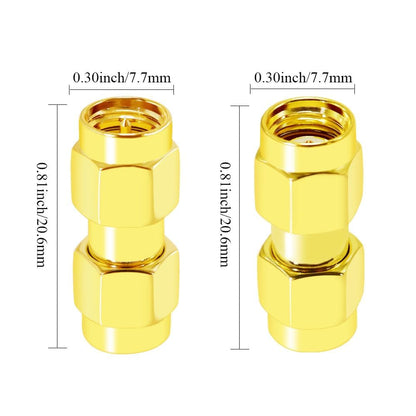 ABONIX SMA Male to RP SMA Male Connector SMA Adapter  Pack- 2