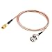 ABONIX RG316 BNC to M5 Microdot Cable 50Ohm Low Loss RF Coaxial Cable 3.3FT(1M)