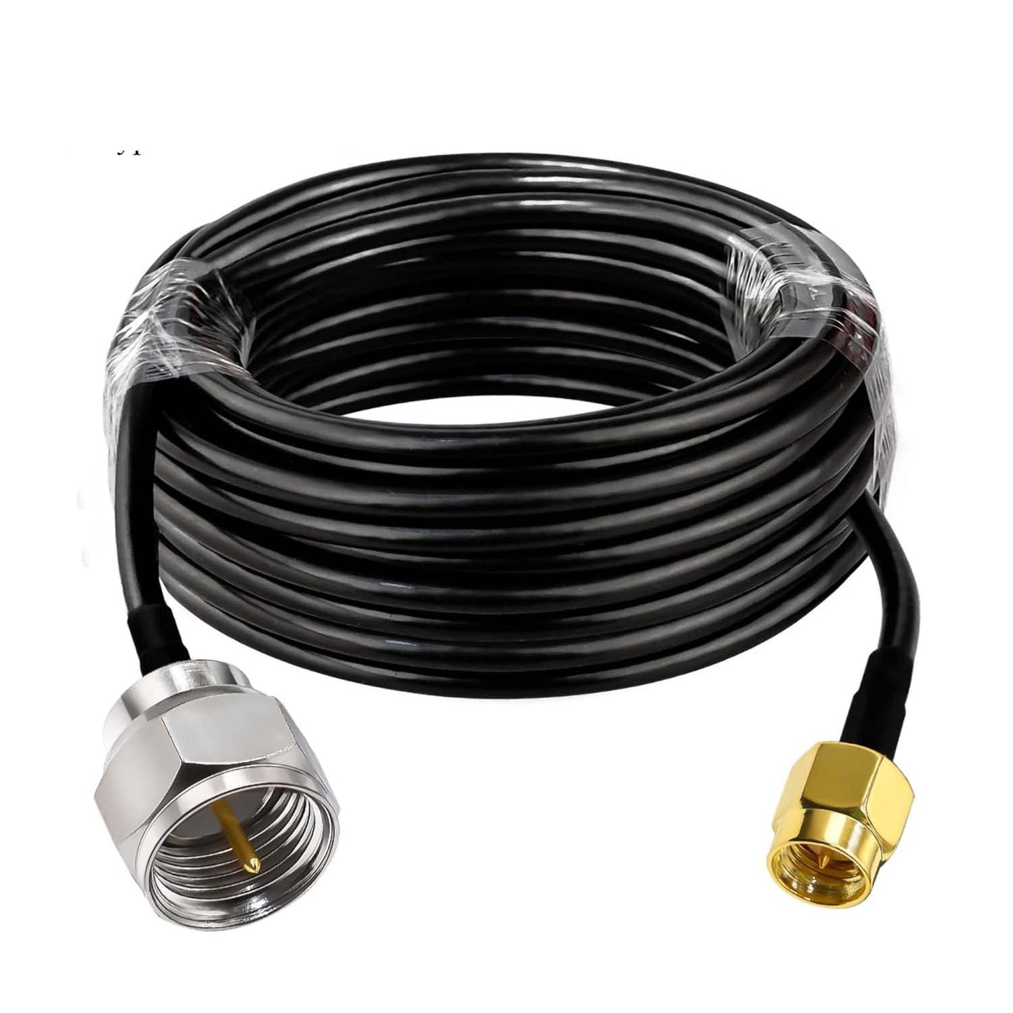 F Type Male Plug to SMA Male RG58 32.8ft(10M) Extension Cable (Pack of 1)