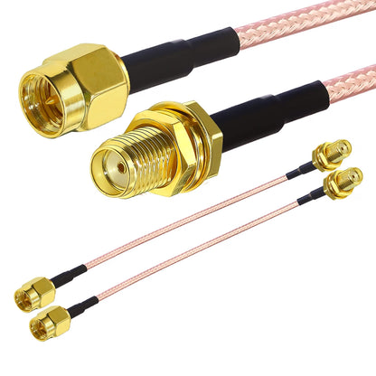 ABONIX RG316 SMA Male to SMA Female RF Cable 6inch (15cm)- Pack- 1