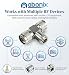 ABONIX N Female to Dual N Male T Adapter, 50 Ohm RF Splitter for Antenna & WiFi- Pack- 1