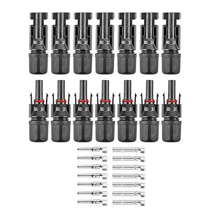 Solar MC4 Connector Kit – Waterproof Male & Female PV Cable Connectors - Pack - 7 Pairs