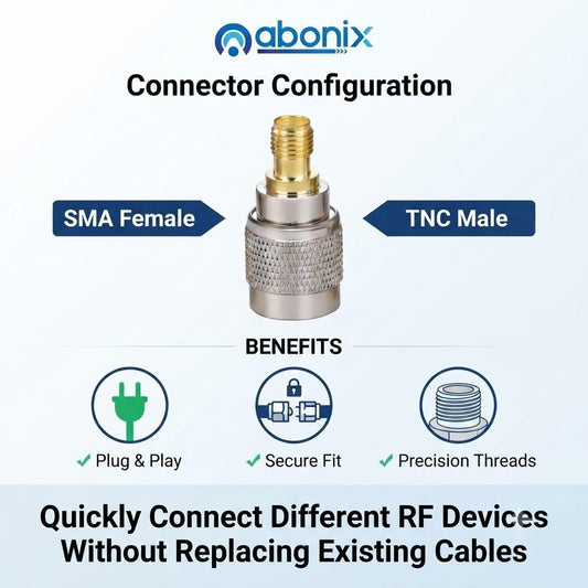 SMA Female to TNC Male Coax Adapter - Pack - 5