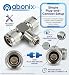 ABONIX N Female to Dual N Male T Adapter, 50 Ohm RF Splitter for Antenna & WiFi- Pack- 1