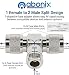 ABONIX N Female to Dual N Male T Adapter, 50 Ohm RF Splitter for Antenna & WiFi- Pack- 1